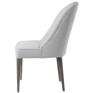 Brie Armless Chair, White (2 per box)