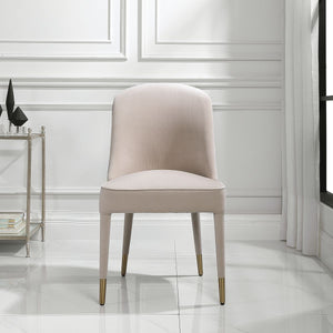 Brie Armless Chair, Champagne (2 per box)