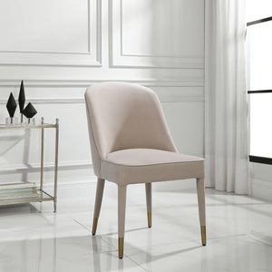 Brie Armless Chair, Champagne (2 per box)