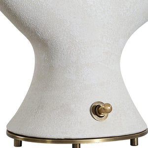 Frosted Leaf Table Lamp