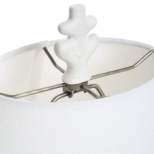 Frosted Leaf Table Lamp