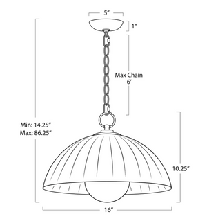 DARIEL GLASS PENDANT