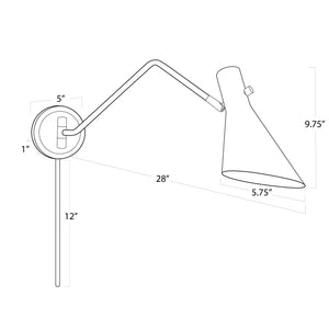 Spyder Single Arm Sconce