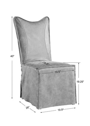 Delroy Armless Chair, Cognac 2 Per Box