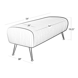 Beretta Leather Bench