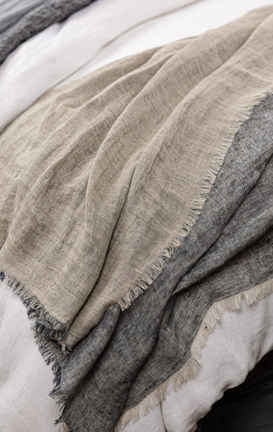 Kent Linen Bedspread- Indigo