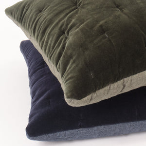 Mesa Linen & Velvet Quilt - Kale