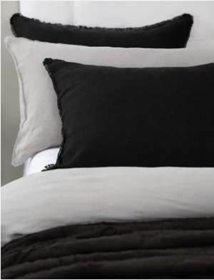 Ranier Linen Duvet - Asphalt