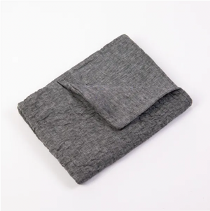 Barcelona Linen Quilt - Asphalt