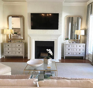 Silver & Gold Louis Philippe Wall Mirror - Large