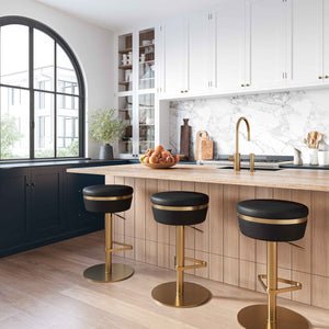 Astro Black Adjustable Stool