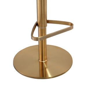 Astro White Adjustable Stool