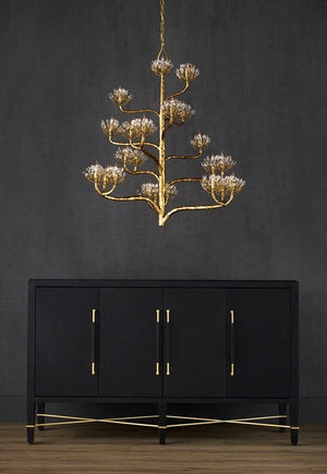 Agave Americana Gold Chandelier