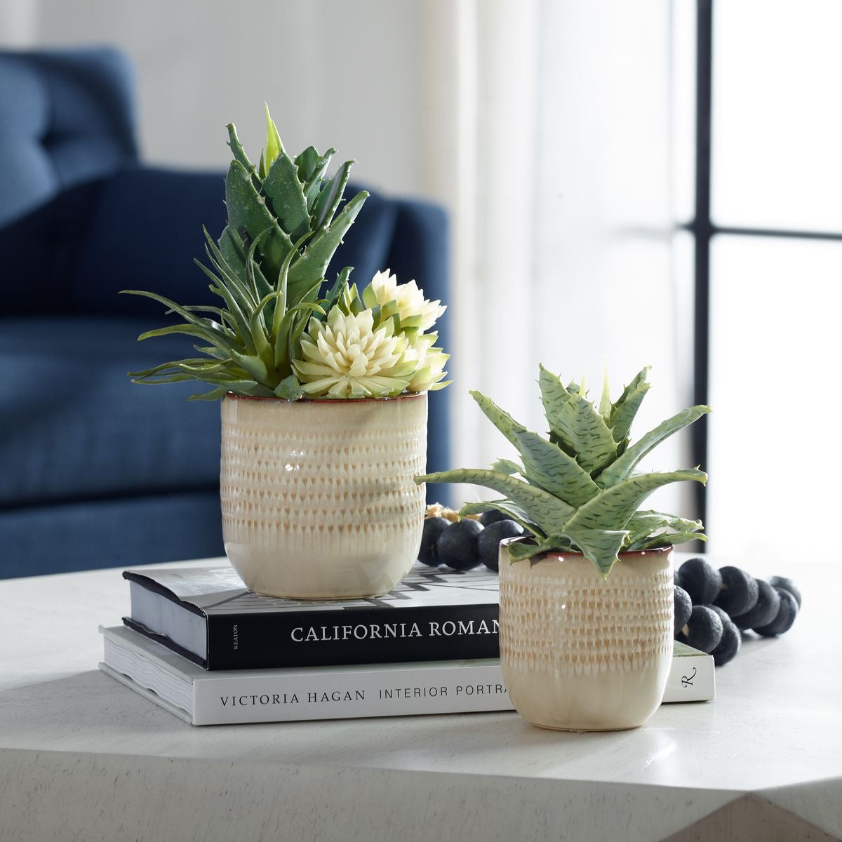 the seaside succulent Seaside succulents, S/2