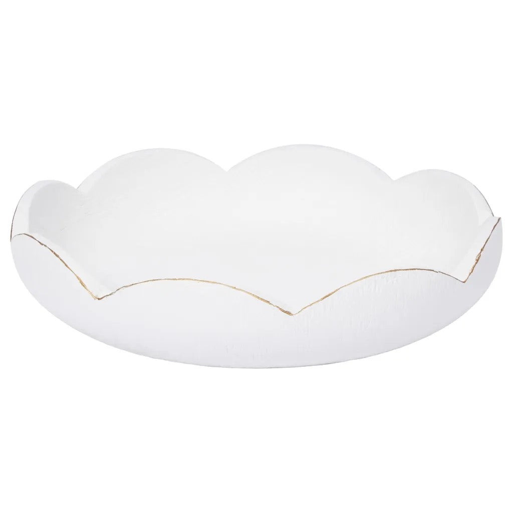 Scalloped Gesso Bowl