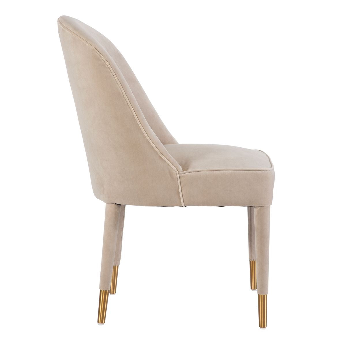 Brie Armless Chair, Champagne (2 per box)
