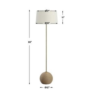 Captiva Floor Lamp, Brass