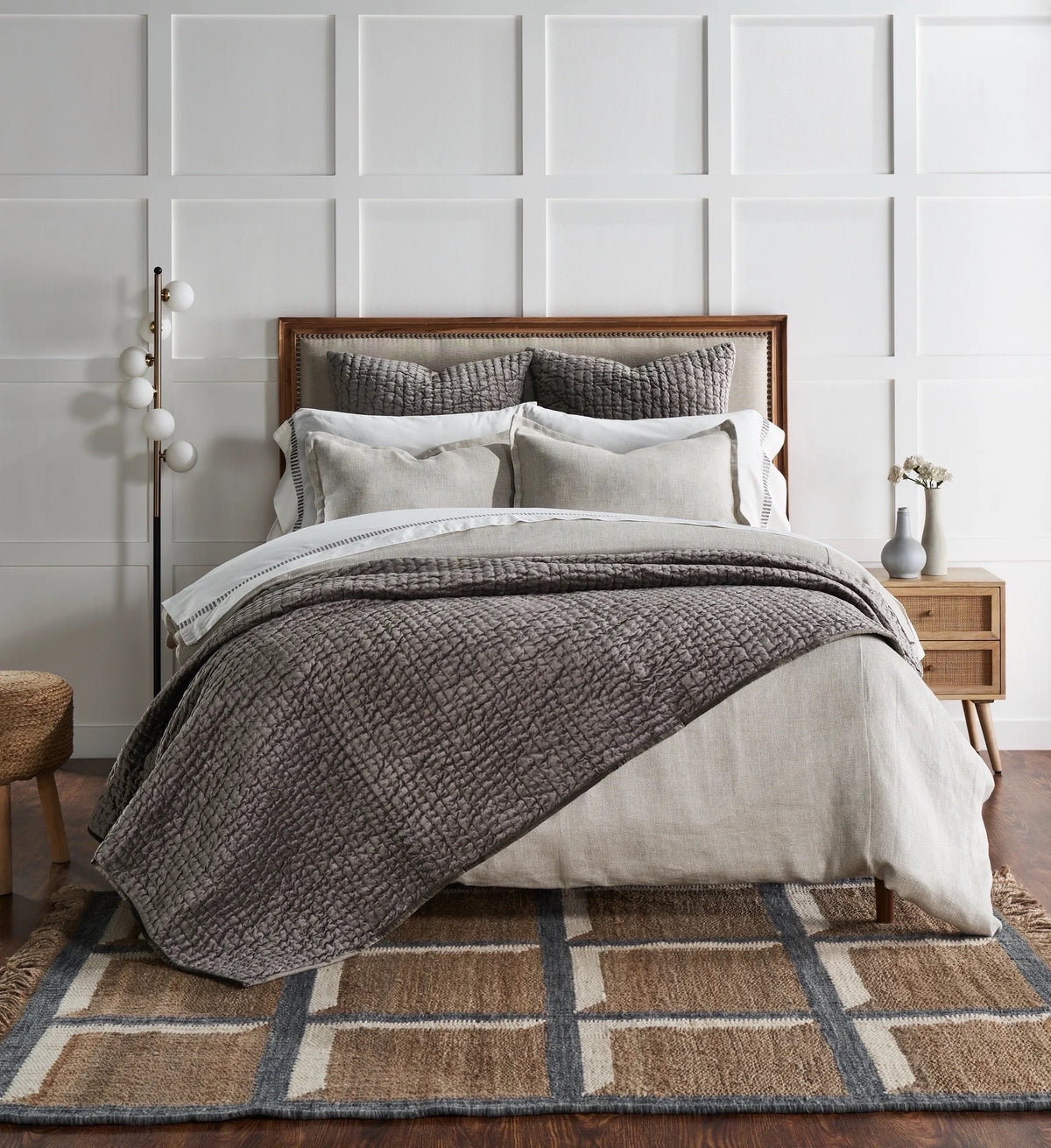 Baldwin Quilt, Ash Grey