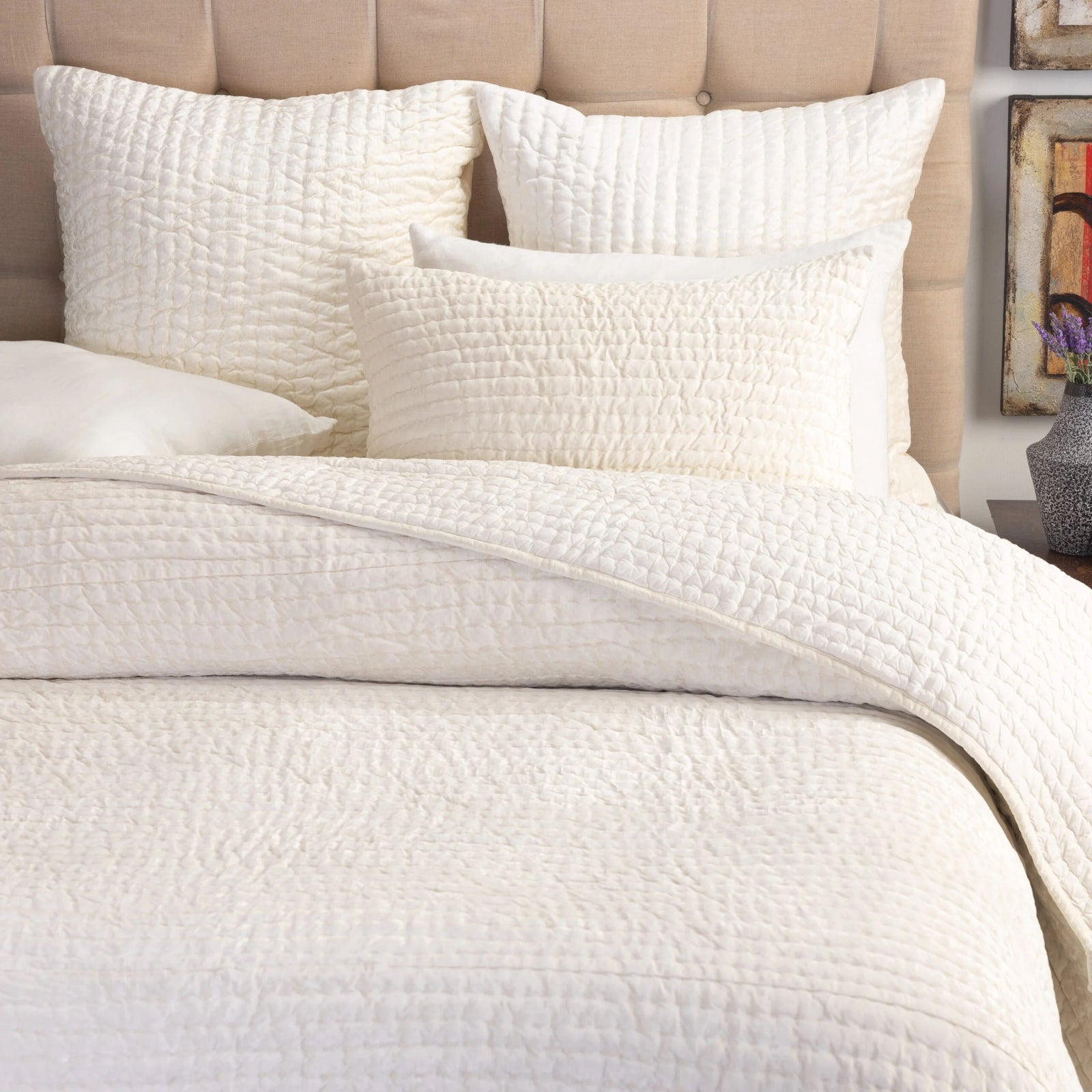 Baldwin Quilt, Ivory