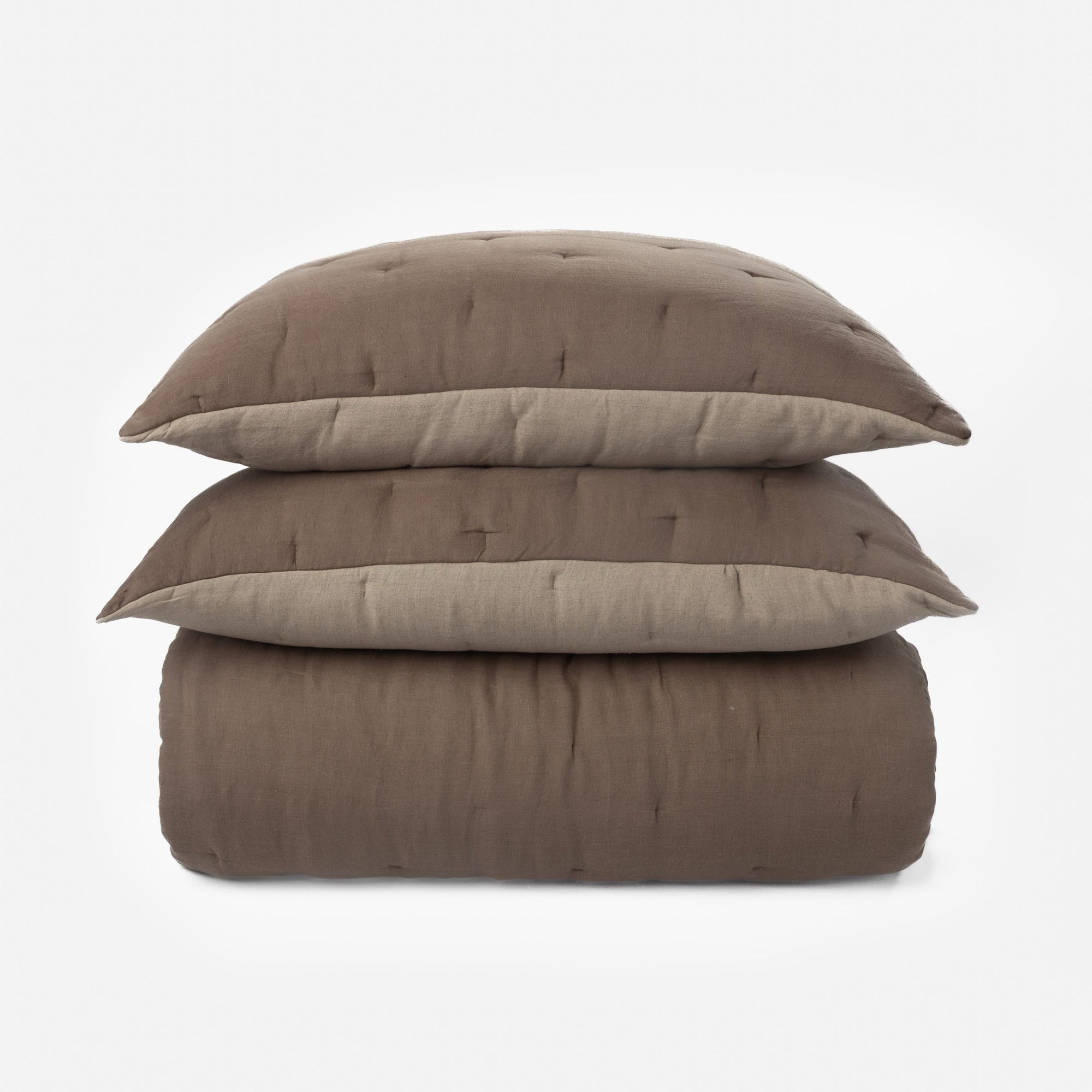 Cartwright Quilt, Walnut Brown/Natural