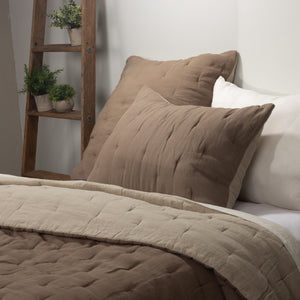 Cartwright Quilt, Walnut Brown/Natural
