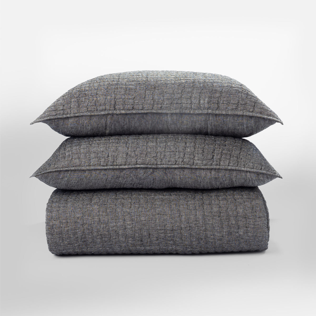 Catalina Linen Quilt, Asphalt