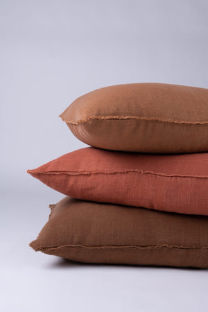 Ranier Linen Duvet Cover, Saddle