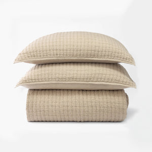 Catalina Linen Quilt, Natural