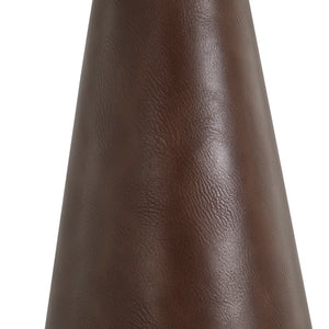 Milo Table Lamp Large - Brown Leather