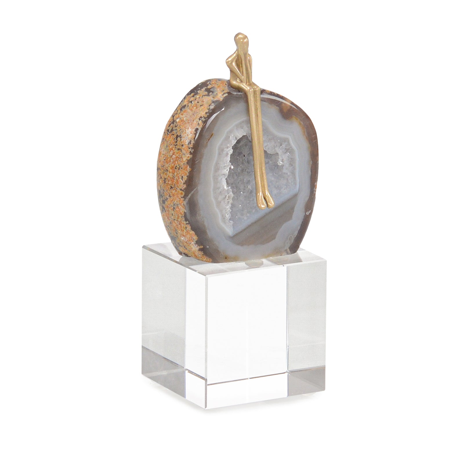 Agate Philosopher Sculpture, Large