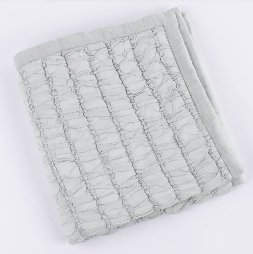 Ruched Quilt, Seaglass