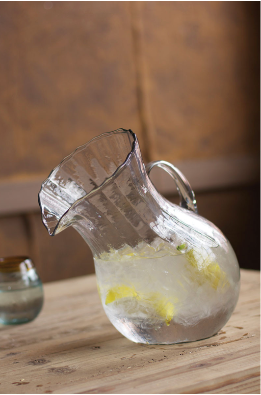 Ribbed Titled Pitcher