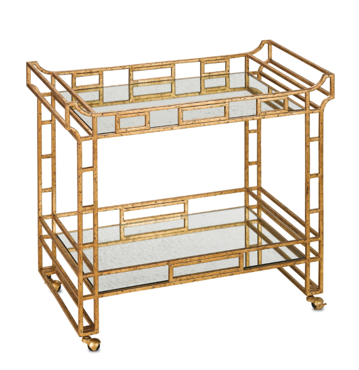 Odeon Gold Bar Cart