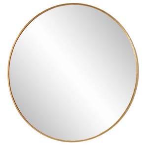 Junius Large Round Mirror, Gold