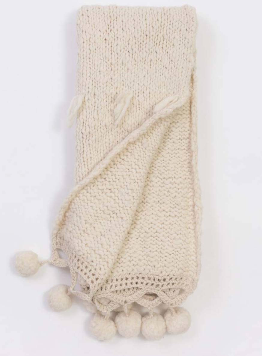 Anya Ivory Throw
