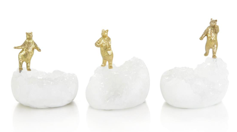Bears on Quartz Sculptures