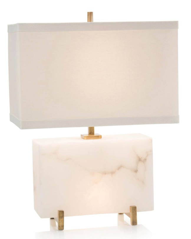 Alabaster Horizontal Block Lamp