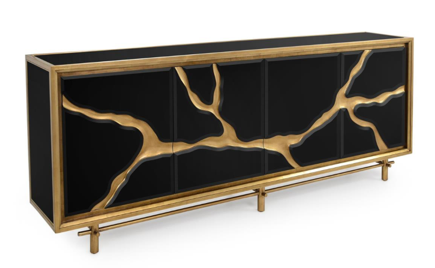 Ravine Black Credenza
