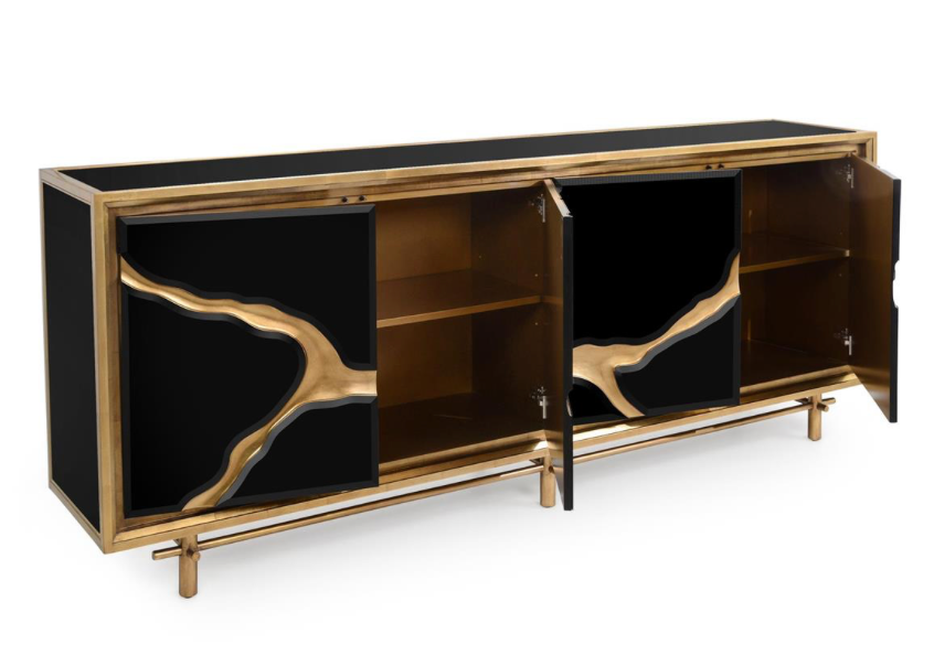 Ravine Black Credenza