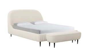 Denise Cream Boucle Bed