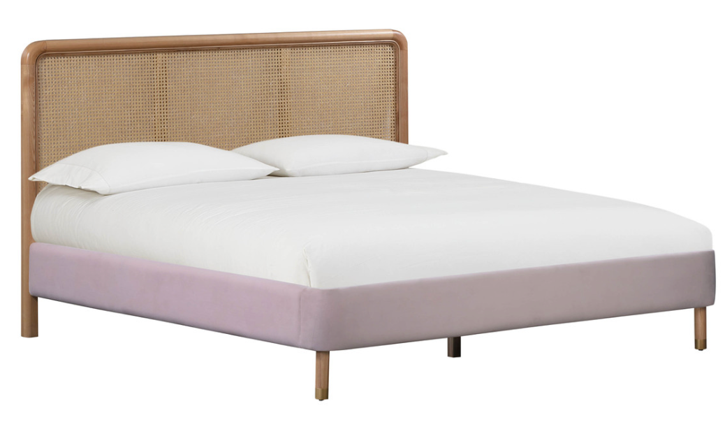 Kavali Cane and Blush Bed
