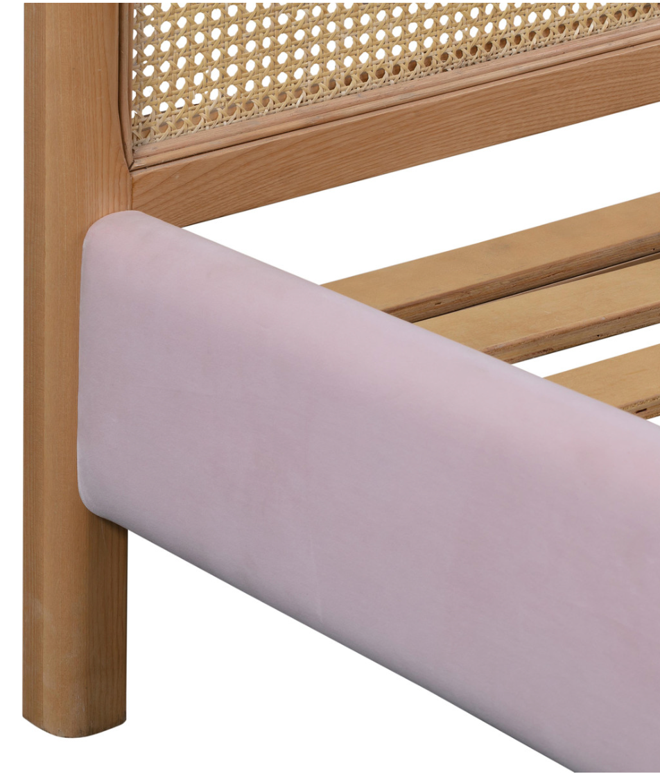 Kavali Cane and Blush Bed