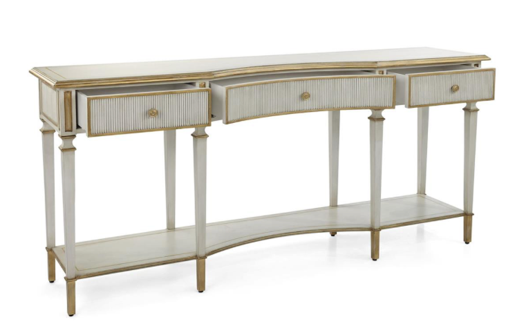 Vallejo Three-Drawer Console Table