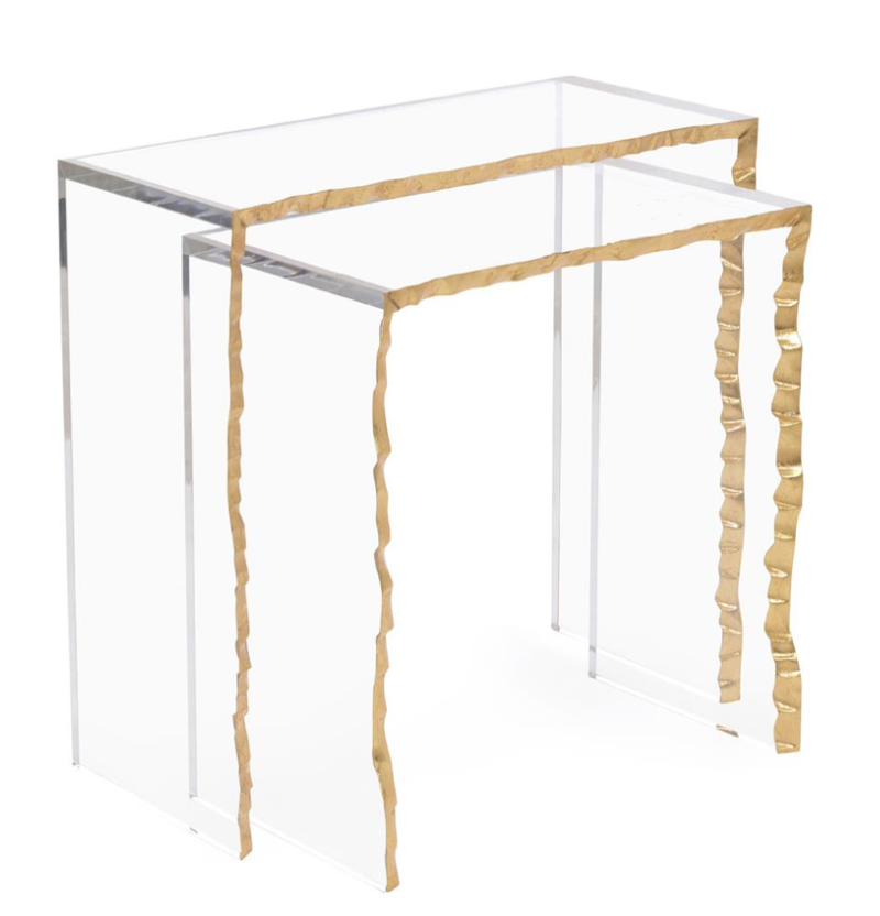 Gold-Leaf Edge nesting tables