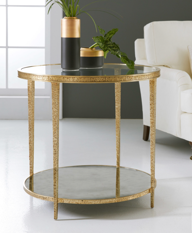 Small Sculpture round end table