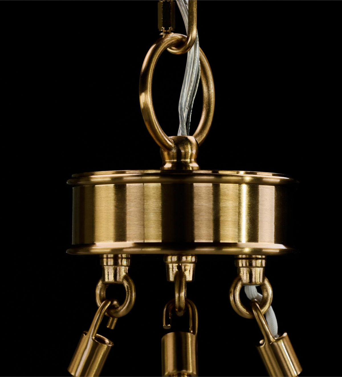 Coffee Bronze Torch Six-Light Chandelier