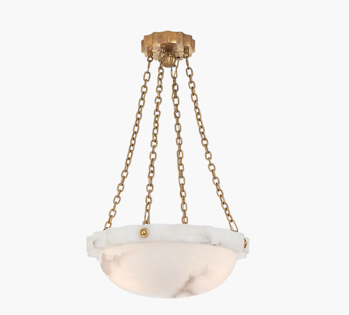 Fluted Band Medium Chandelier