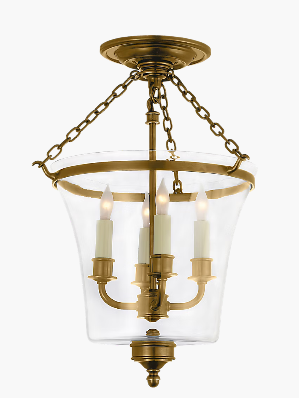 Sussex semi-flush bell jar