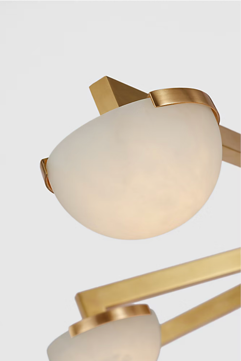 Pedra Extra Large Staggered Arm Flush Mount