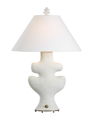 Frosted Leaf Table Lamp